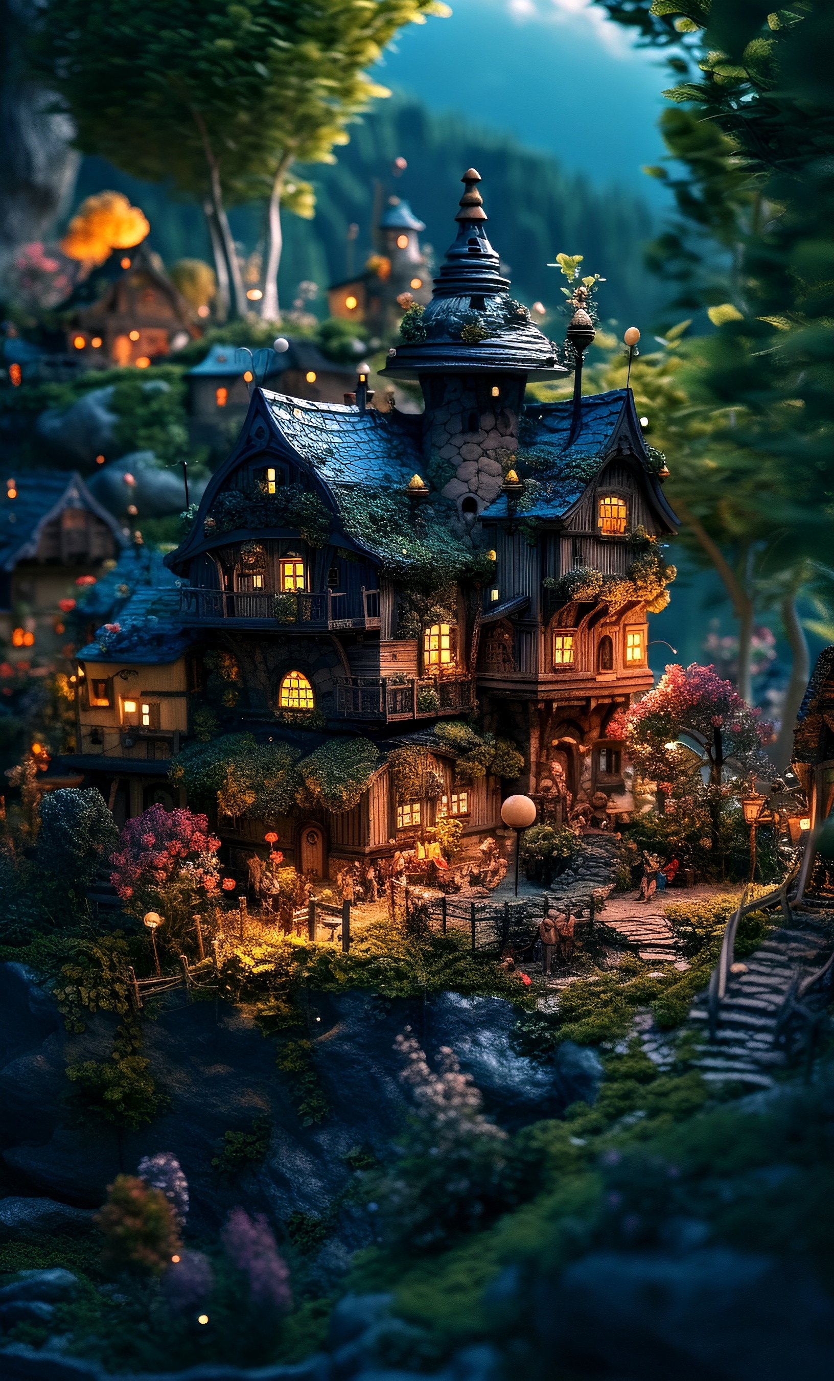 森の中の家