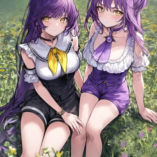 紫の姉妹